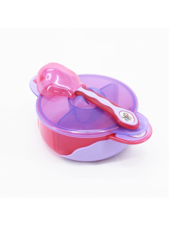 Babys erstes Set mit Unterteiler, Löffel und Deckel
