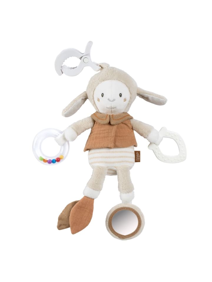 Hänge-Spielzeug / Activity-Spieltier zum in beige,orange