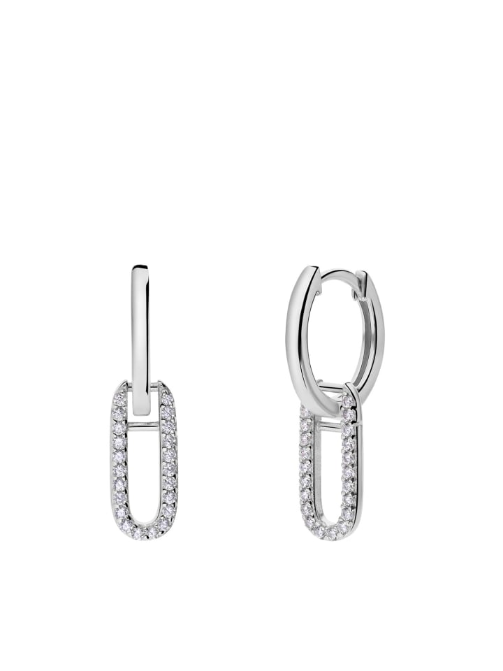 925 Silber Ohrringe Oval
