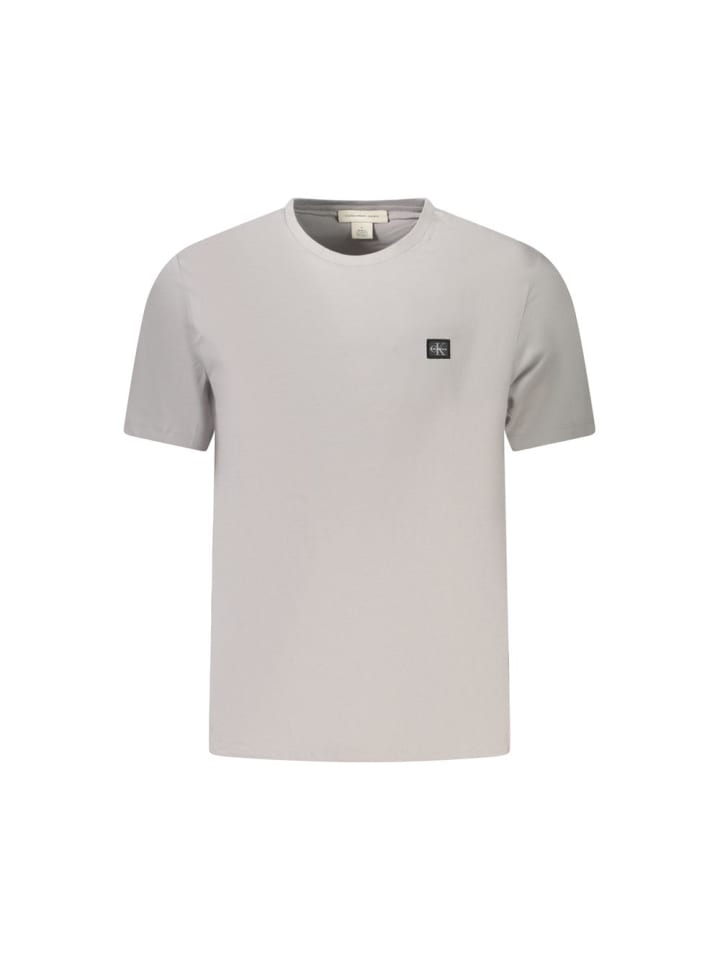 Grau Baumwolle Herren T-Shirt
