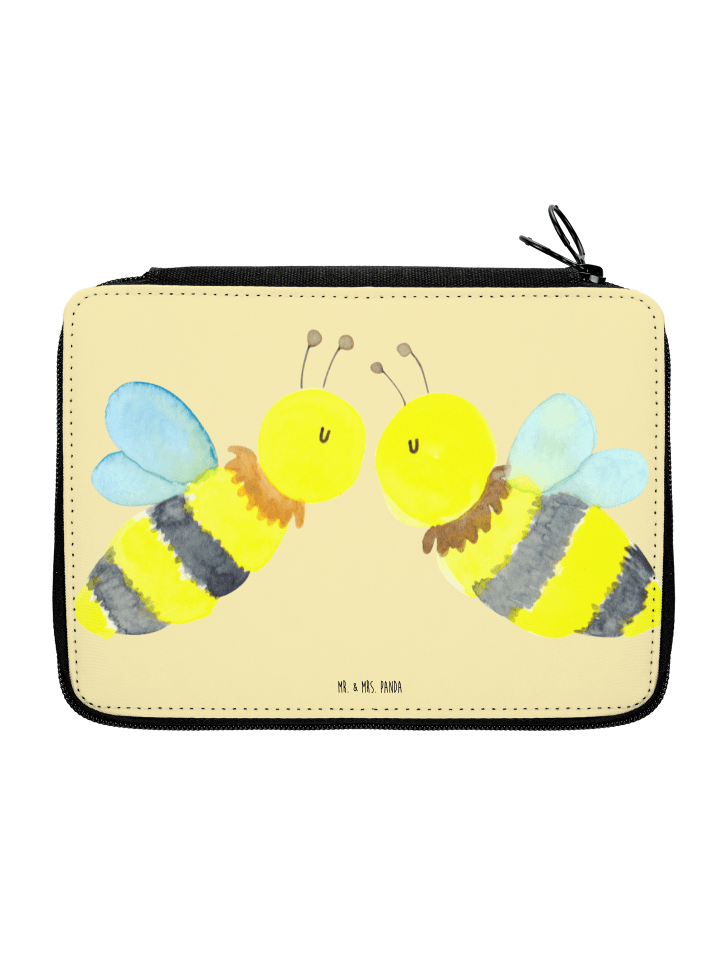 Federmappe Biene Liebe ohne Spruch in Gelb Pastell