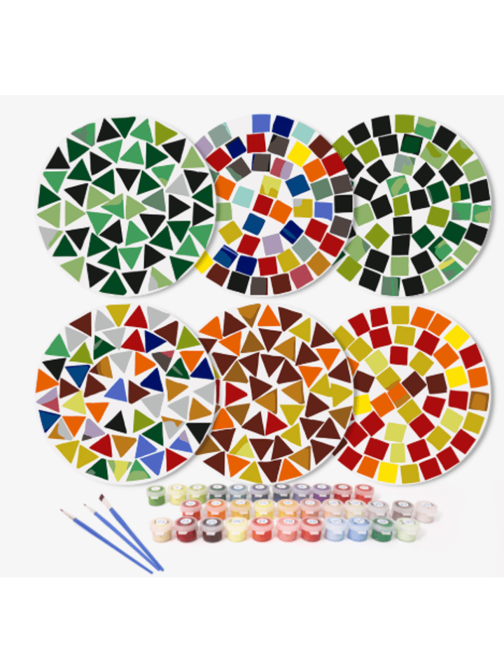 
PVC-Tischset Malen nach Zahlen 6er Set-"Mosaik" 20cm