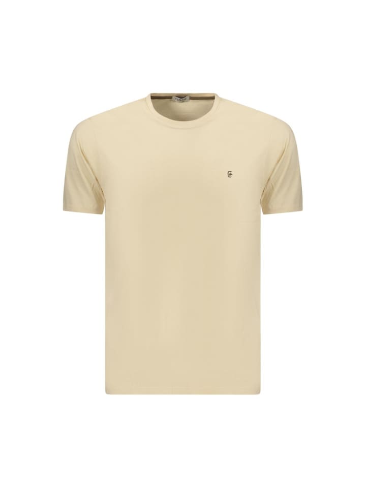 Beige Baumwolle Herren T-Shirt