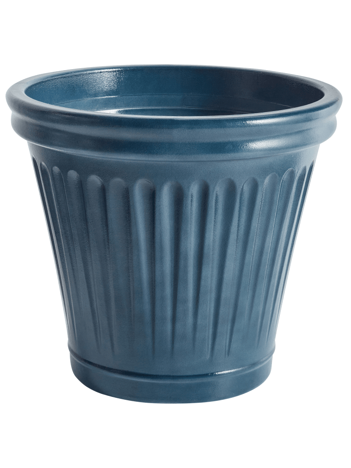 Outdoor Blumentopf MAIZE in Blau - (W) 43 x (H) 39 x (L) 43 cm