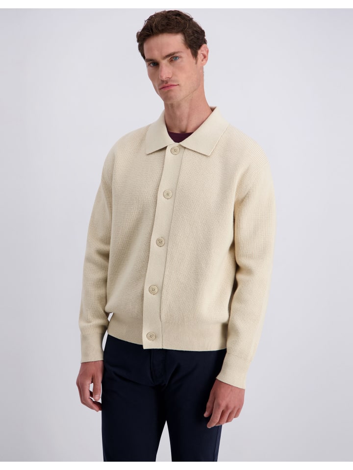Strickjacke in Oyster Gray