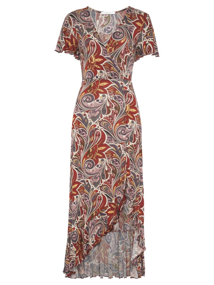 Maxikleid in bunt bedruckt