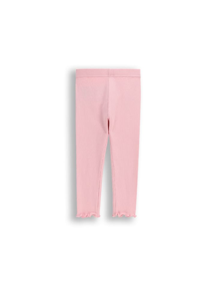Leggings mit langem bein in gedämpftes Rosa