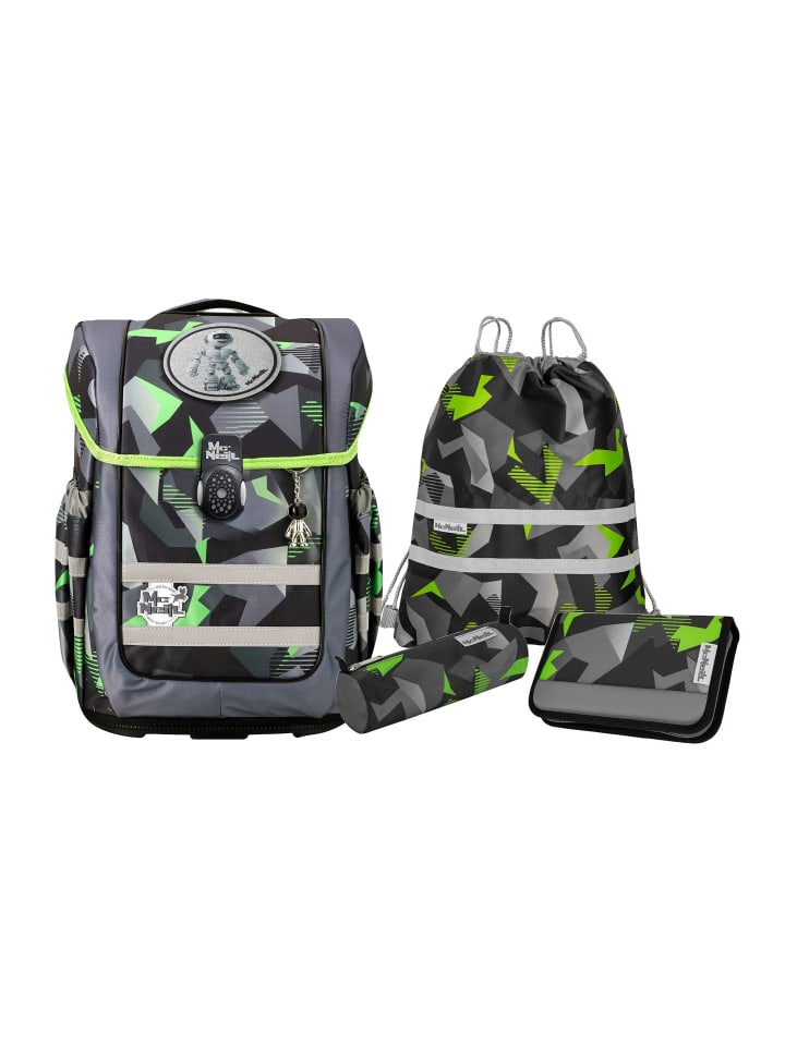 Ergo Compacto Schulranzen-Set 5-teilig Techno