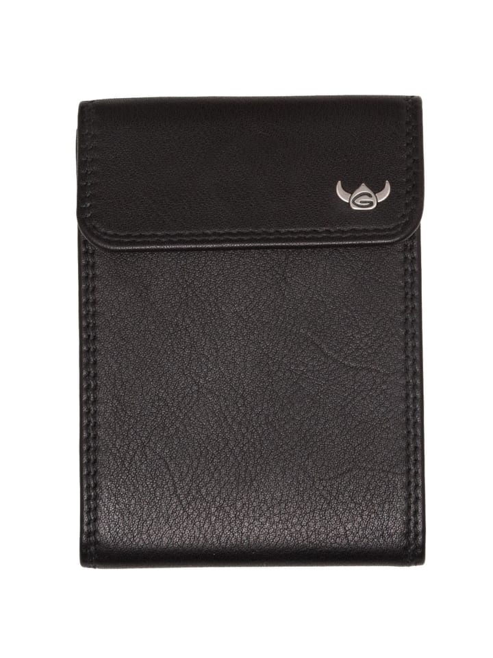 Polo RFID Kreditkartenetui Leder 12 cm schwarz