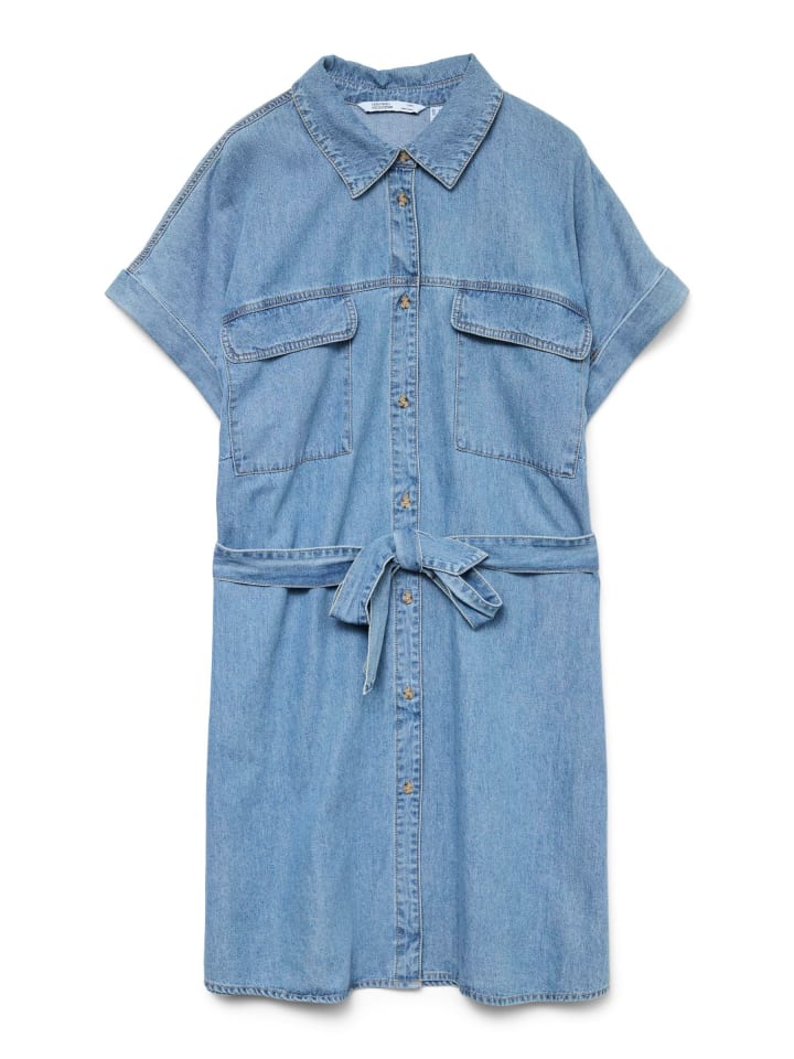 Jeanskleid in Medium Blue Denim