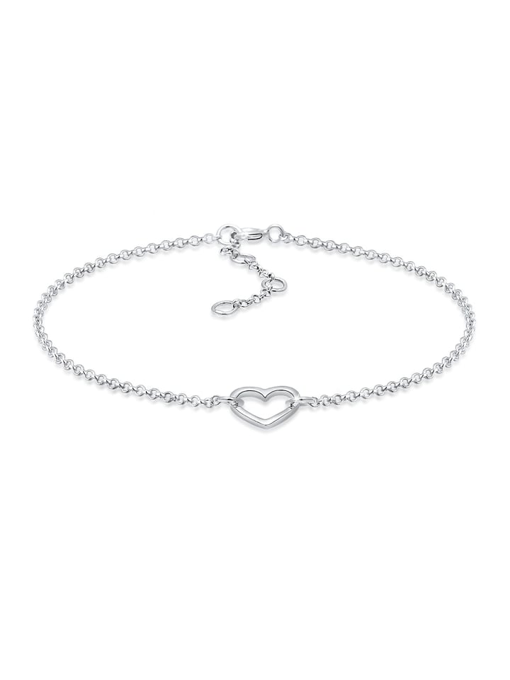 Armband 925 Sterling Silber Herz in Silber