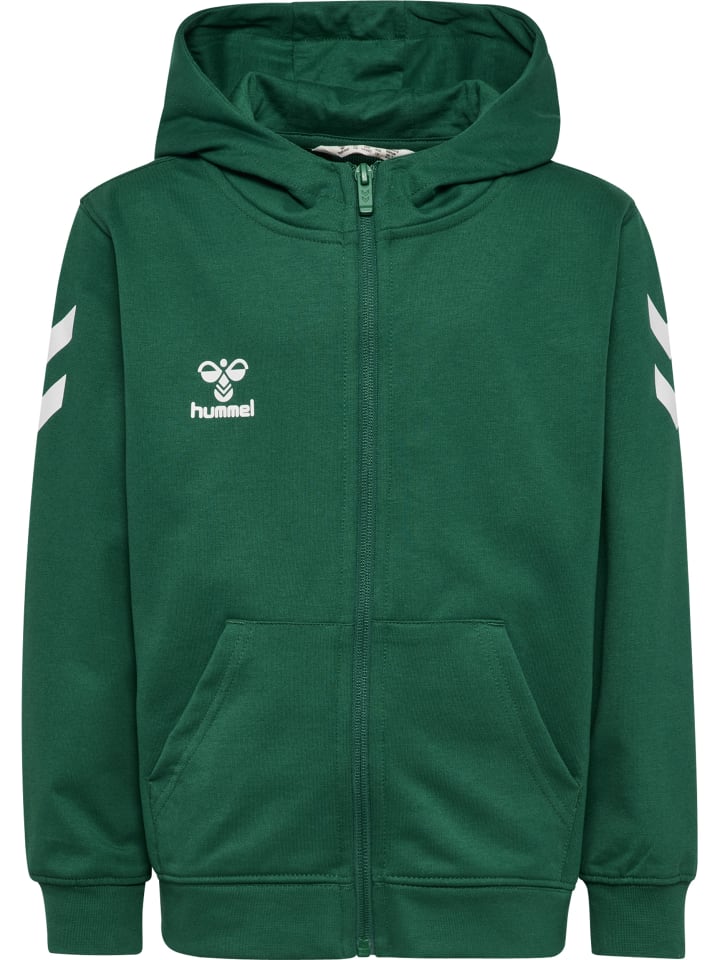 Reißverschluss Jacke Hmlgo Kinder in EVERGREEN