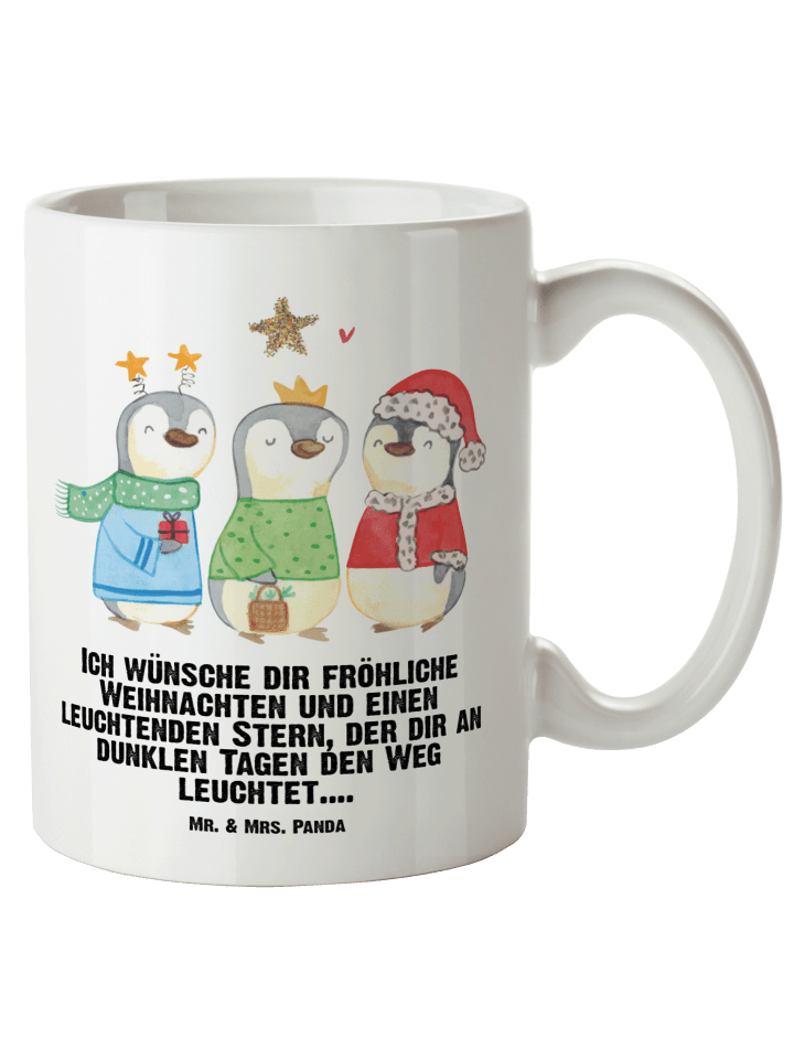 Keramikbecher Winterzeit Heilige drei Könige mi... in Weiß