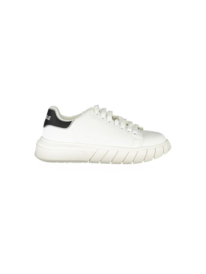Weiß Polyurethan Herren Sneaker