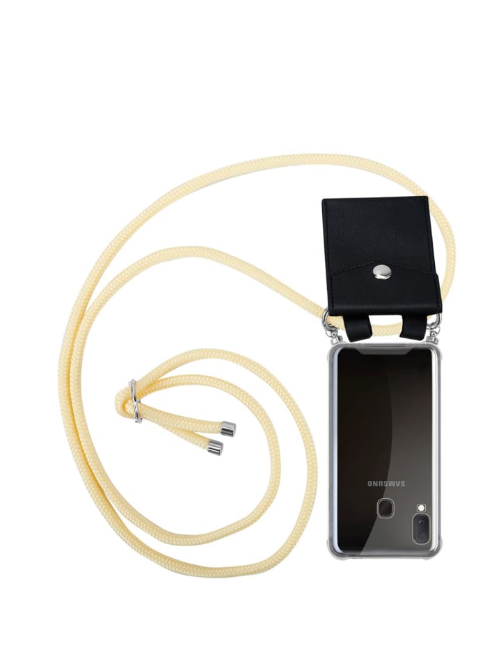 Handykette für Samsung Galaxy A10e / A20e Hülle in CREME BEIGE