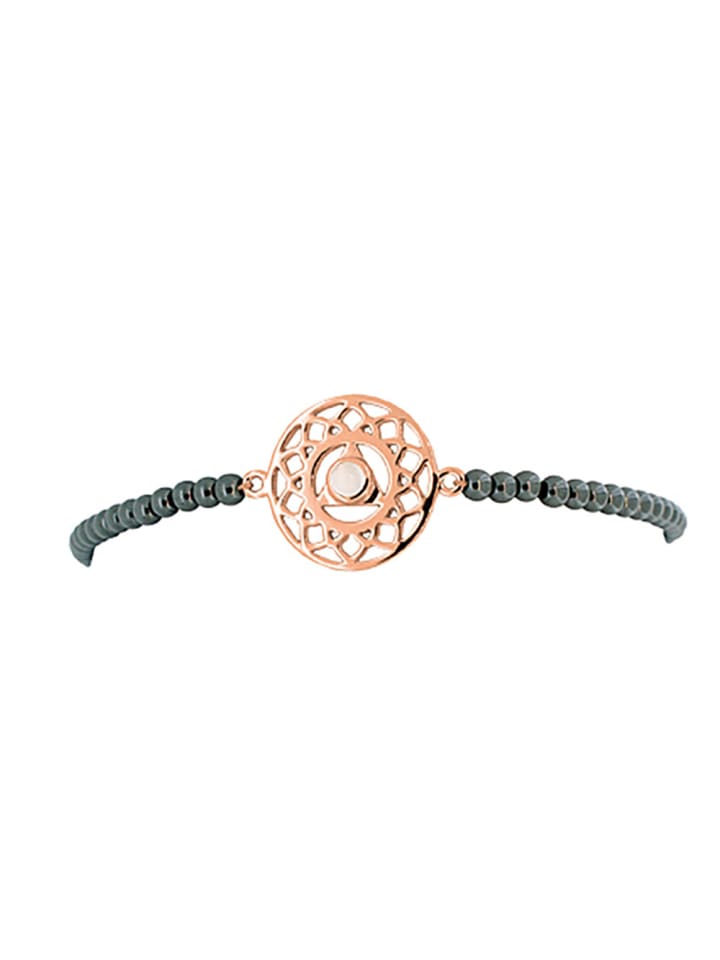 Armband "Hals Chakra 16-18 cm" in Schwarz