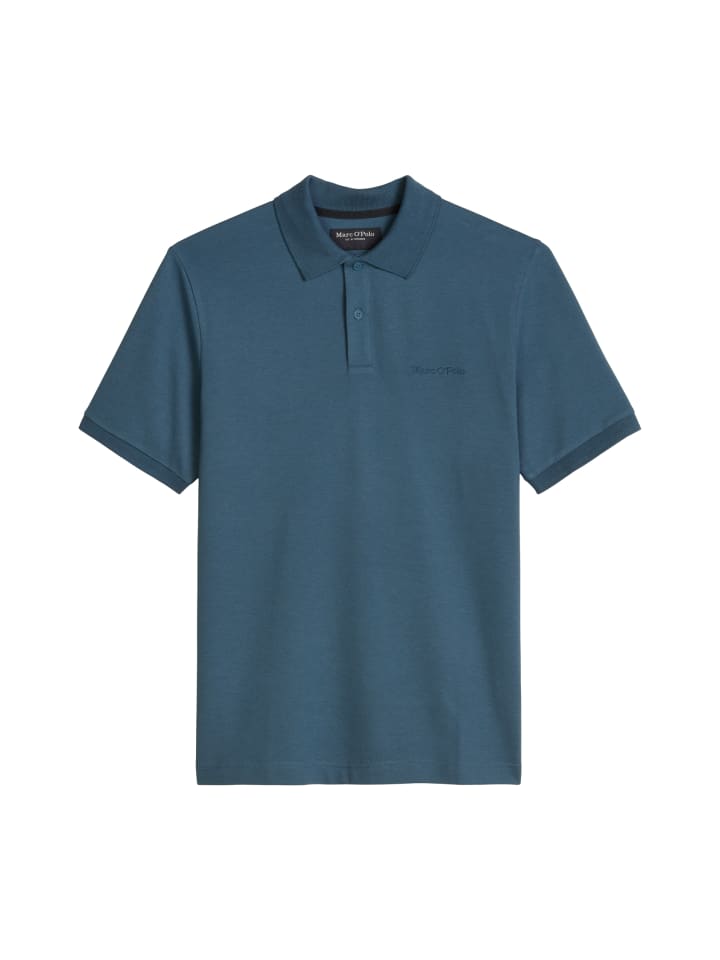 Poloshirt Piqué slim in Stormy Blue