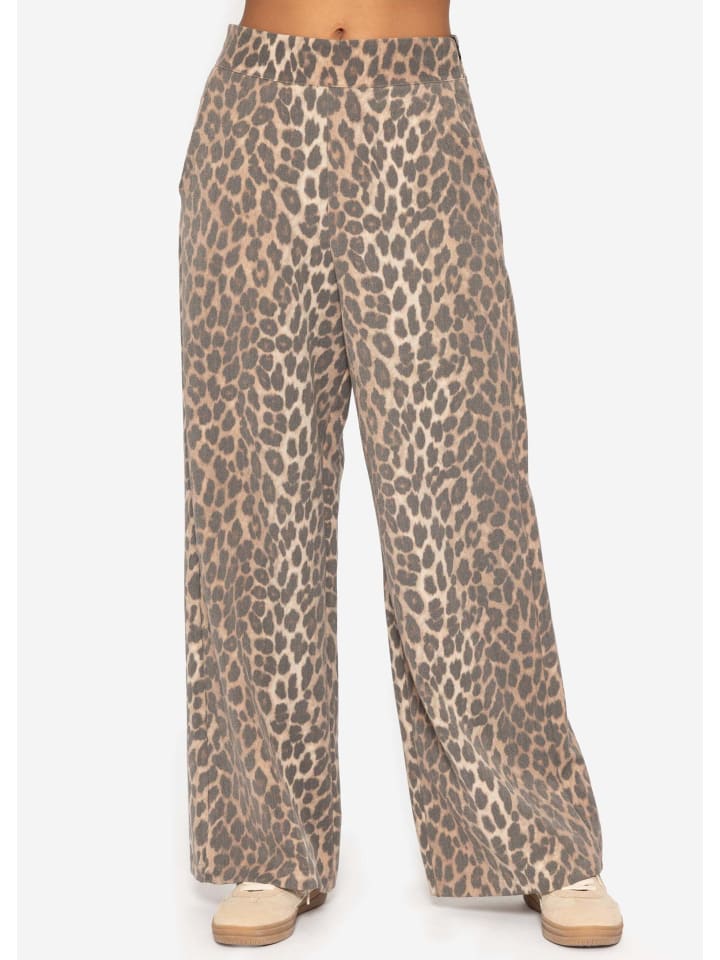 Stoffhose Highwaist in Hellbeige
