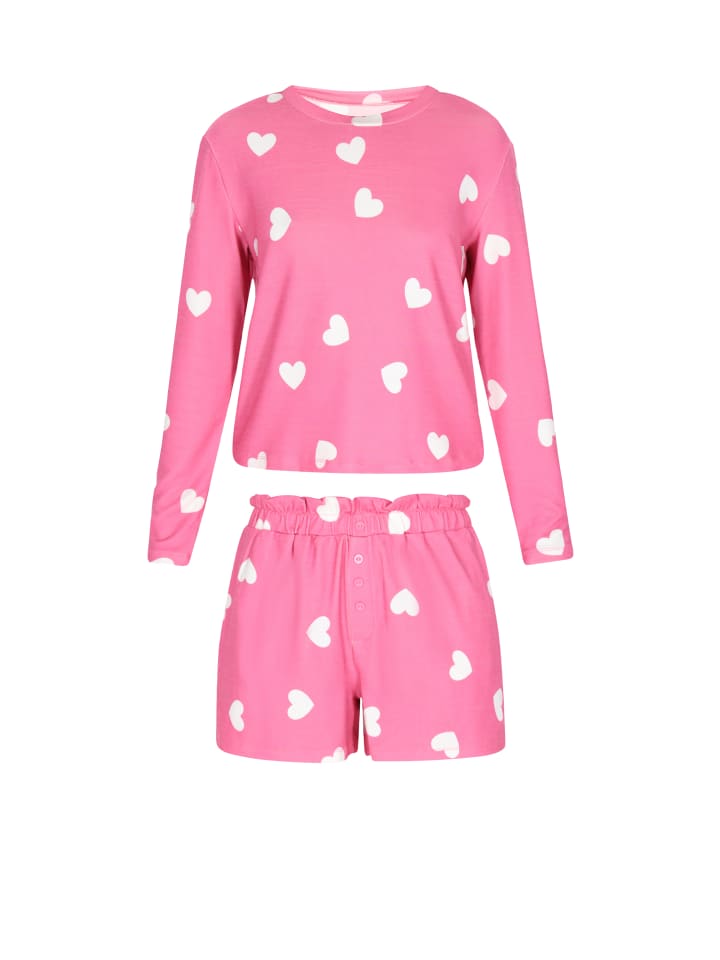 Women Loungewear in pink white