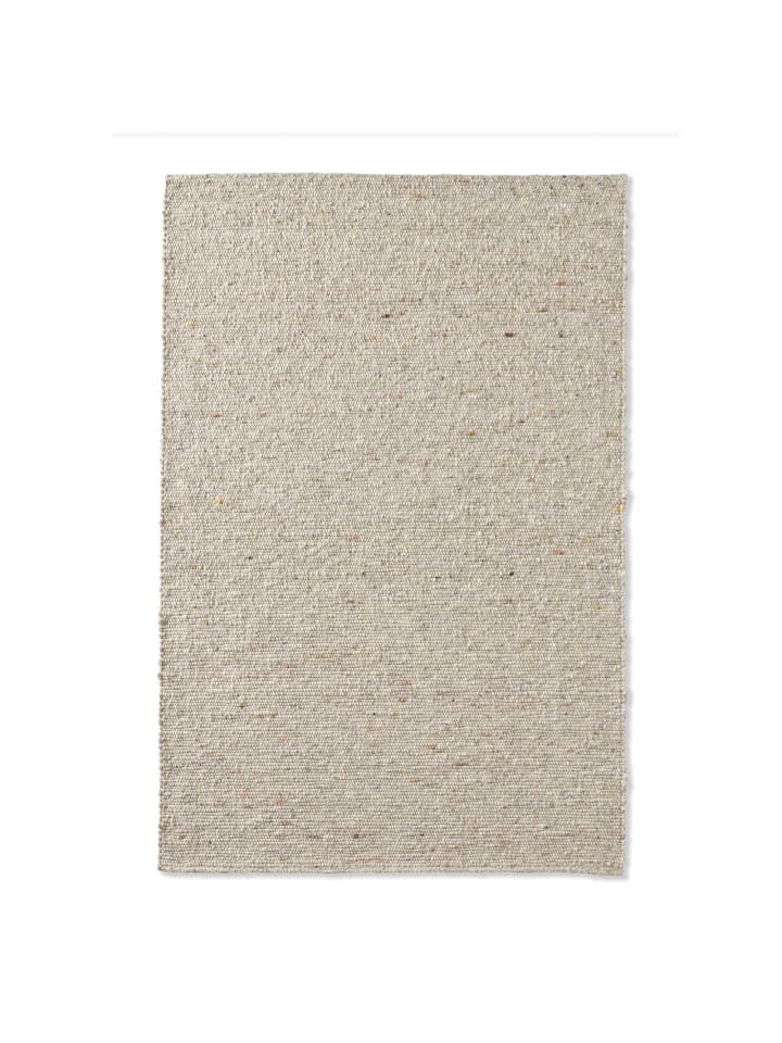Handwebteppich Alpen in Grau-Beige