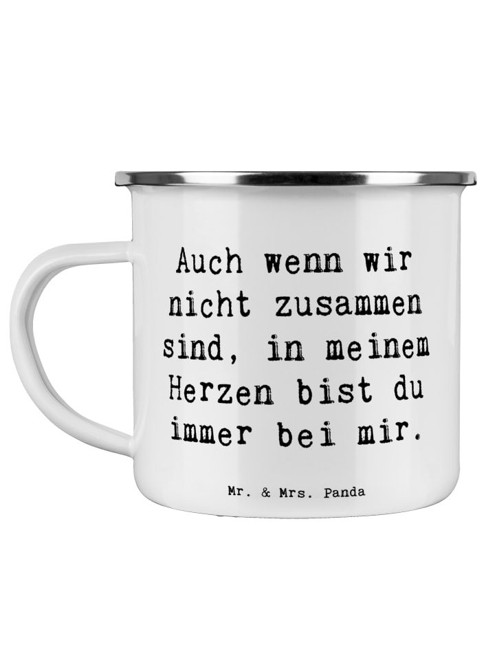 Kaffeebecher Spruch Trennung von den Eltern mit... in Weiß