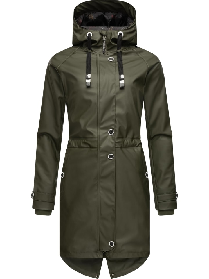 Olive Dark Rainy Flower limango kaufen Navahoo in | günstig Regenjacke