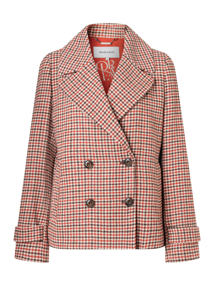 stylishe, karierte Caban-Jacke in coloured check