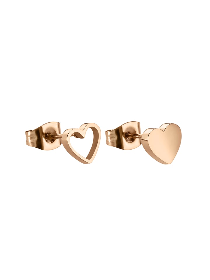 Ohrstecker In Liebe in Rosegold