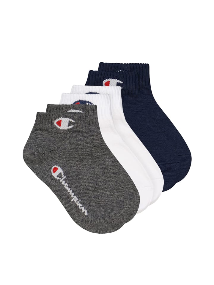 Socken Quarter Socks 6pk in 532 - navy/grey/nightshadow b