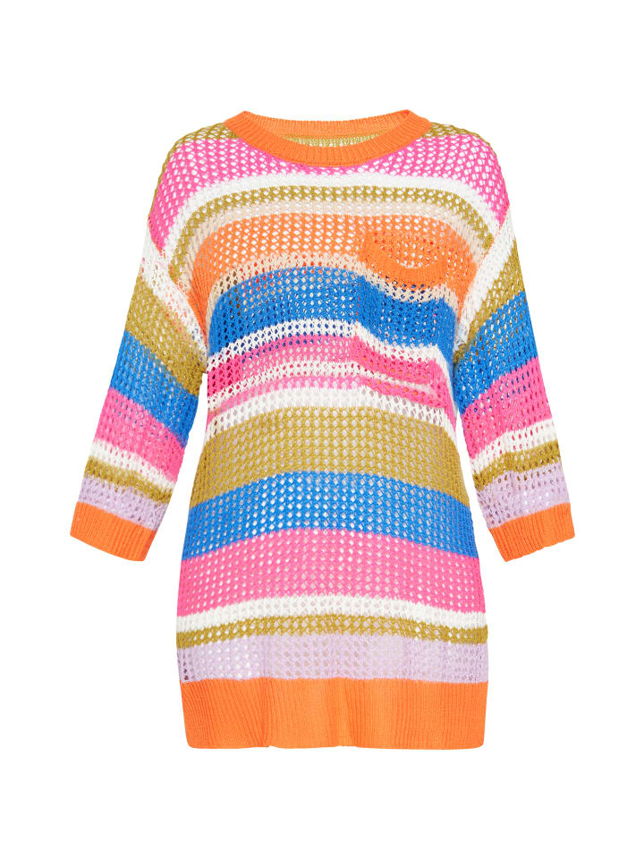 Women Sweater in multicolour orange