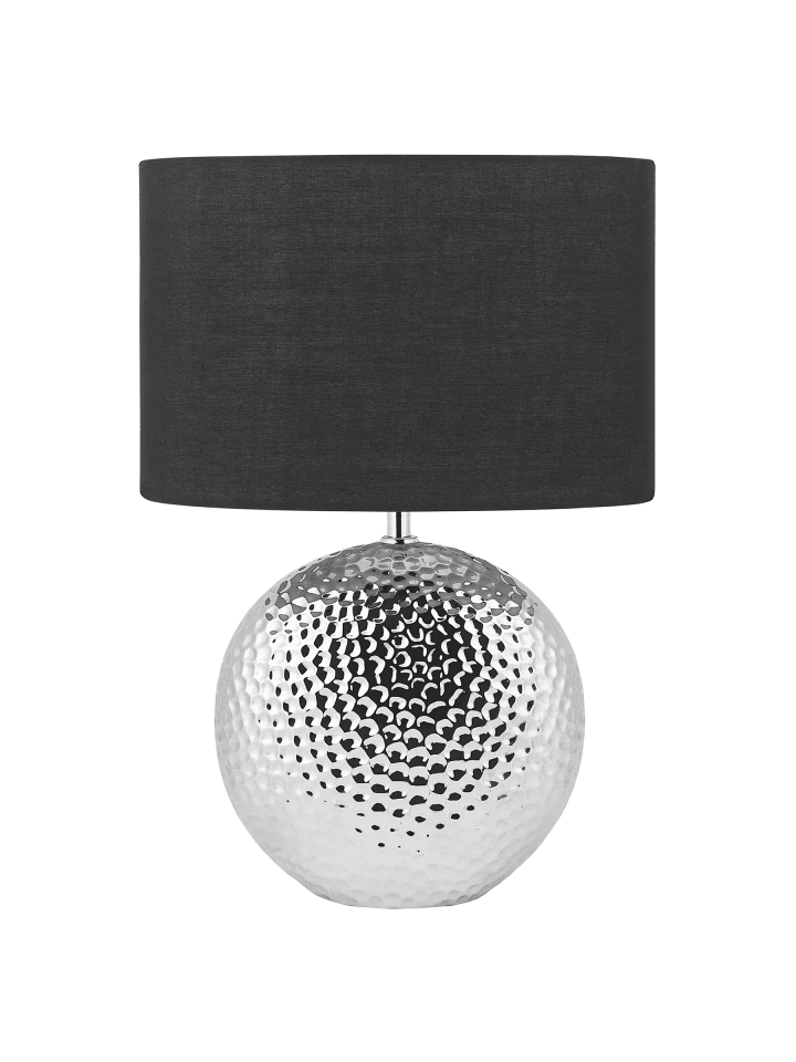 Tischleuchten NASVA in Silber/Schwarz - (W) 35 x (H) 51 x (L) 35 cm