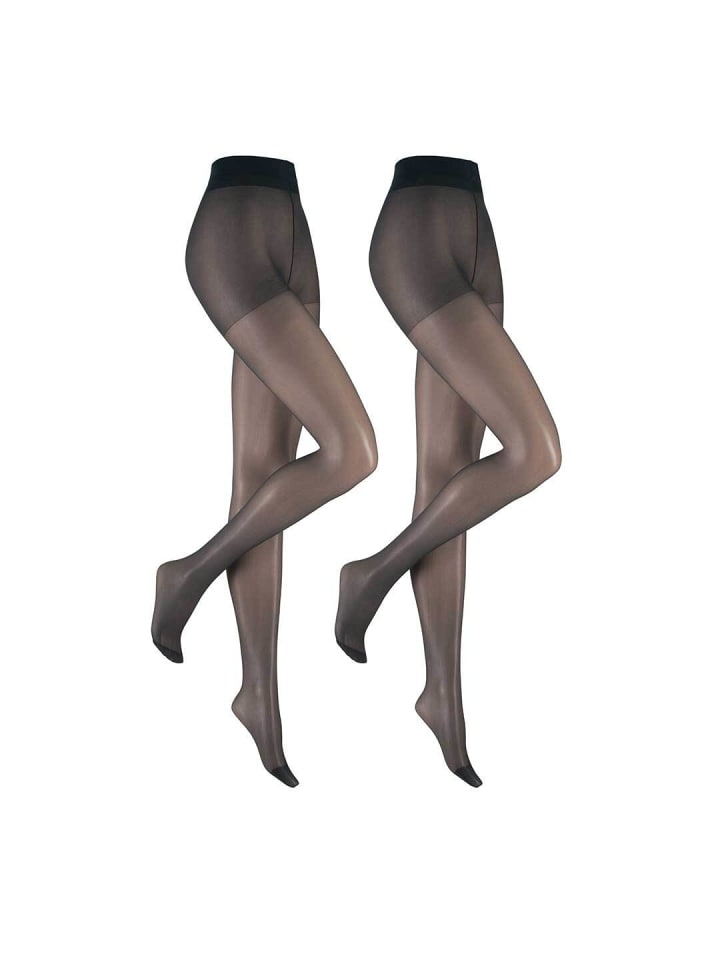 Feinstrumpfhose Simply 20 To Go 2-Pack hochelastisch in Marineblau