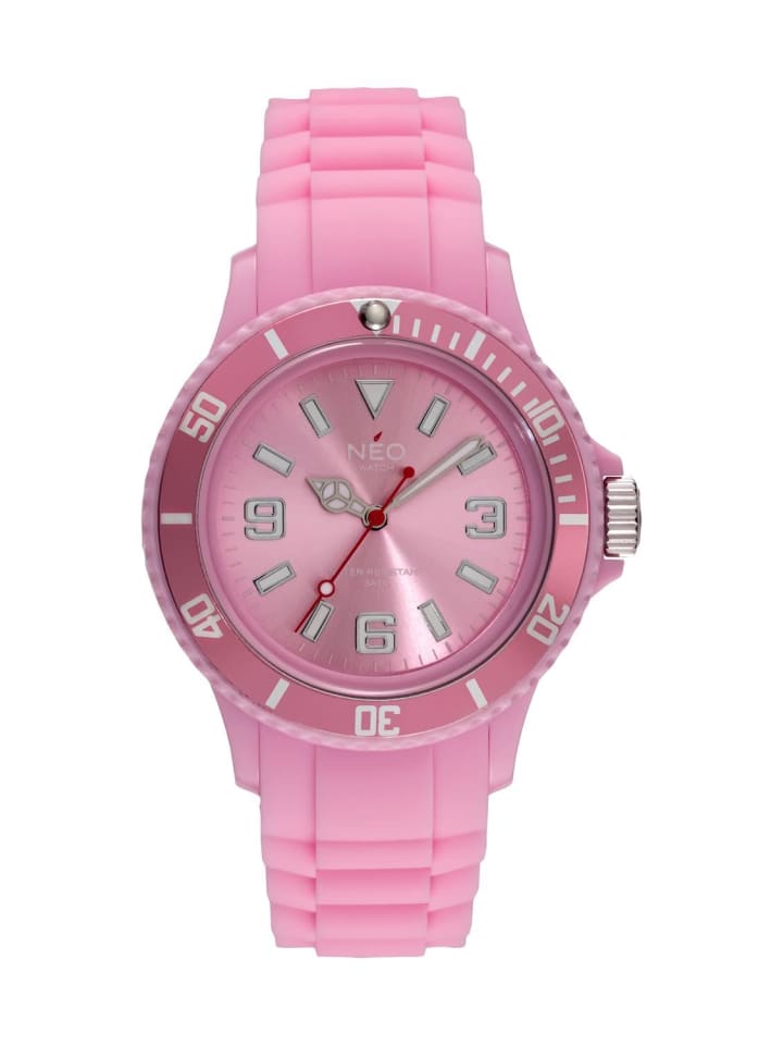 NEO Watch Armbanduhr aus Kunststoff in Rosa