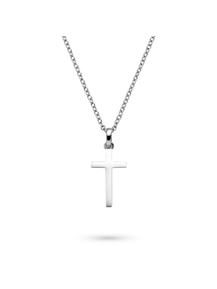 Halskette Modern Cross in silber