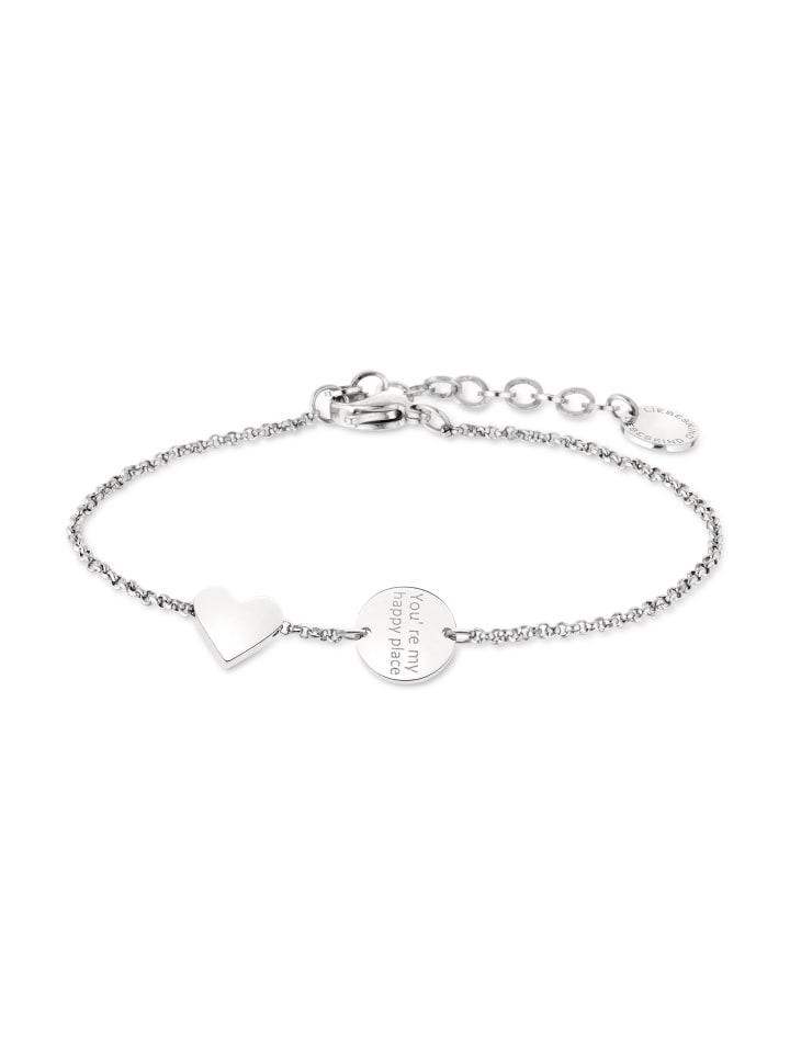 Armband You're my happy place in silber