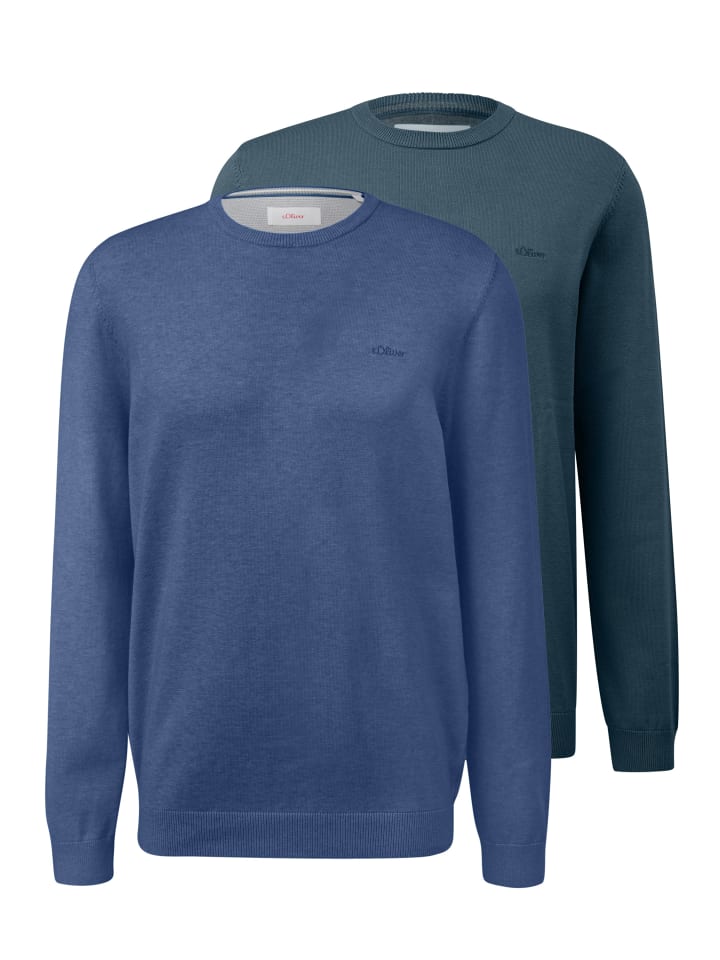 Pullover Basic in Blau / dunkelblau