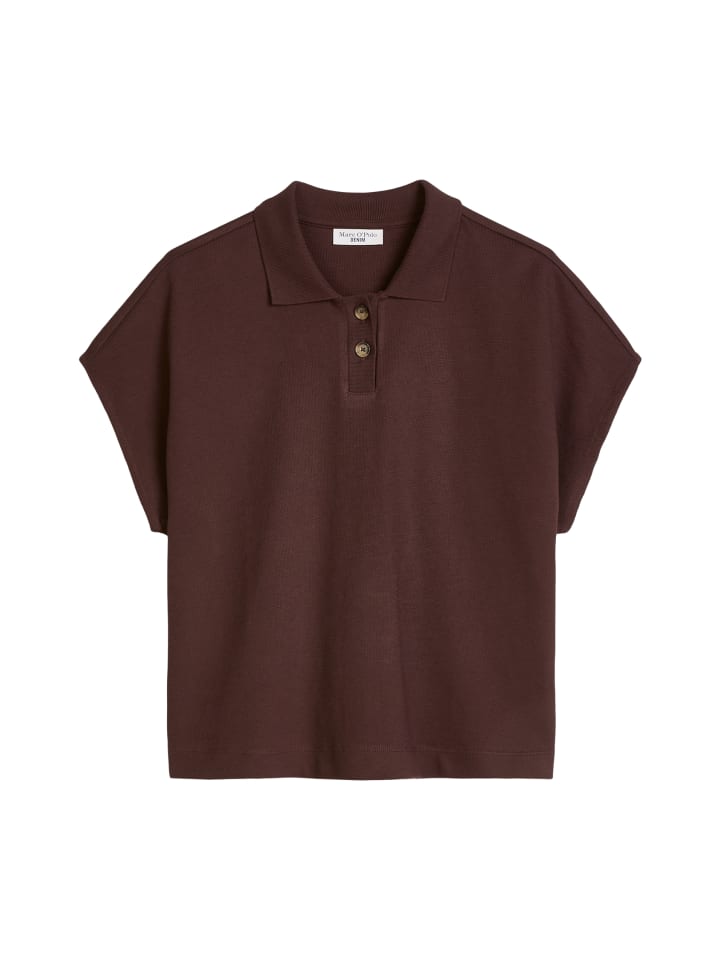 Poloshirt wide in Burnt Aubergine