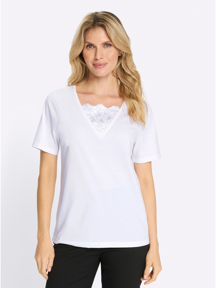 2-in-1-Shirt in ecru