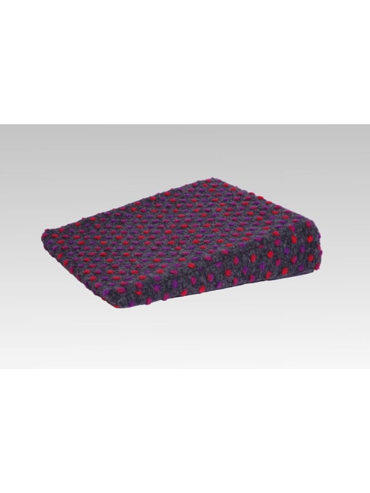 Keilkissen Therapiekeil Wolle Noppen 40 x 40 x8/1 cm in anthrazit