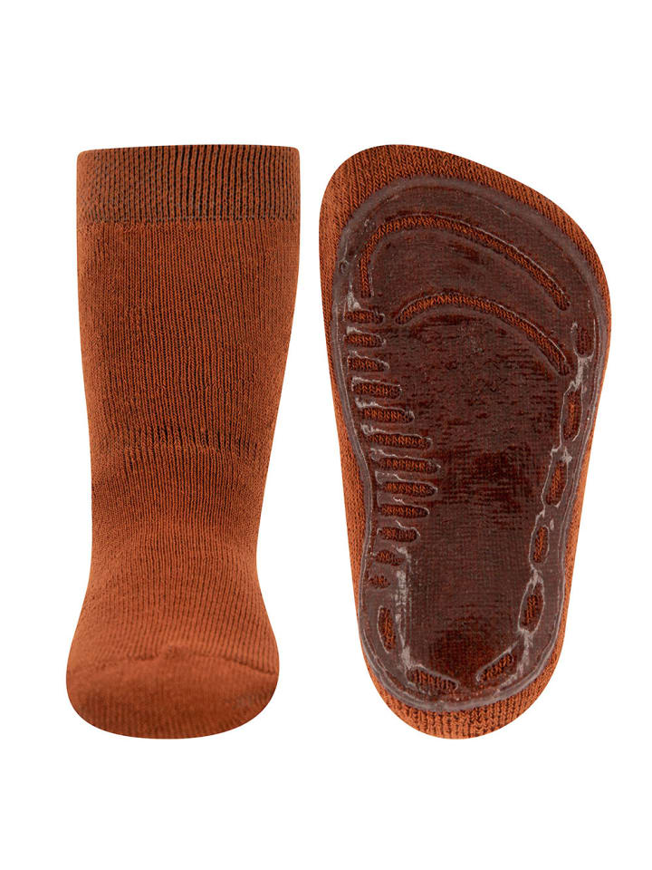 Stoppersocken Uni in kupfer
