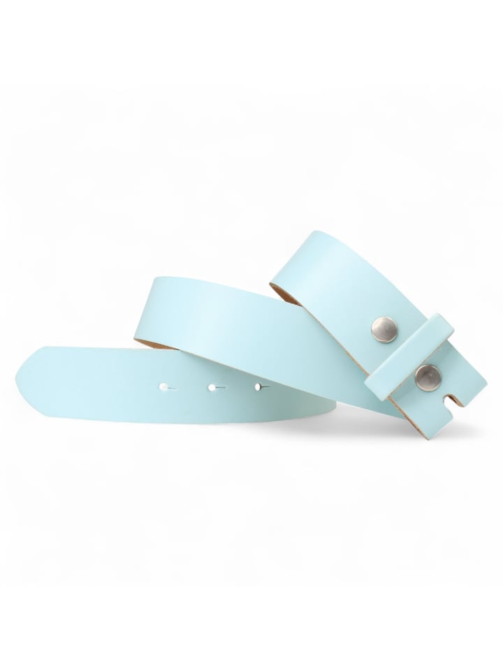 Ledergürtel Wechselgürtel in Aqua