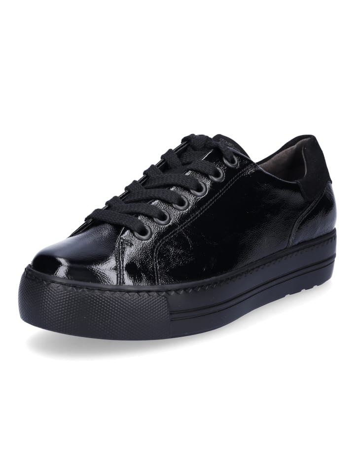 Sneaker in Schwarz Lack