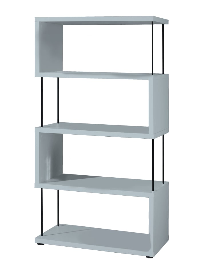 REGAL Elga 66x33x126 Bücherregal Standregal aqua matt lack
