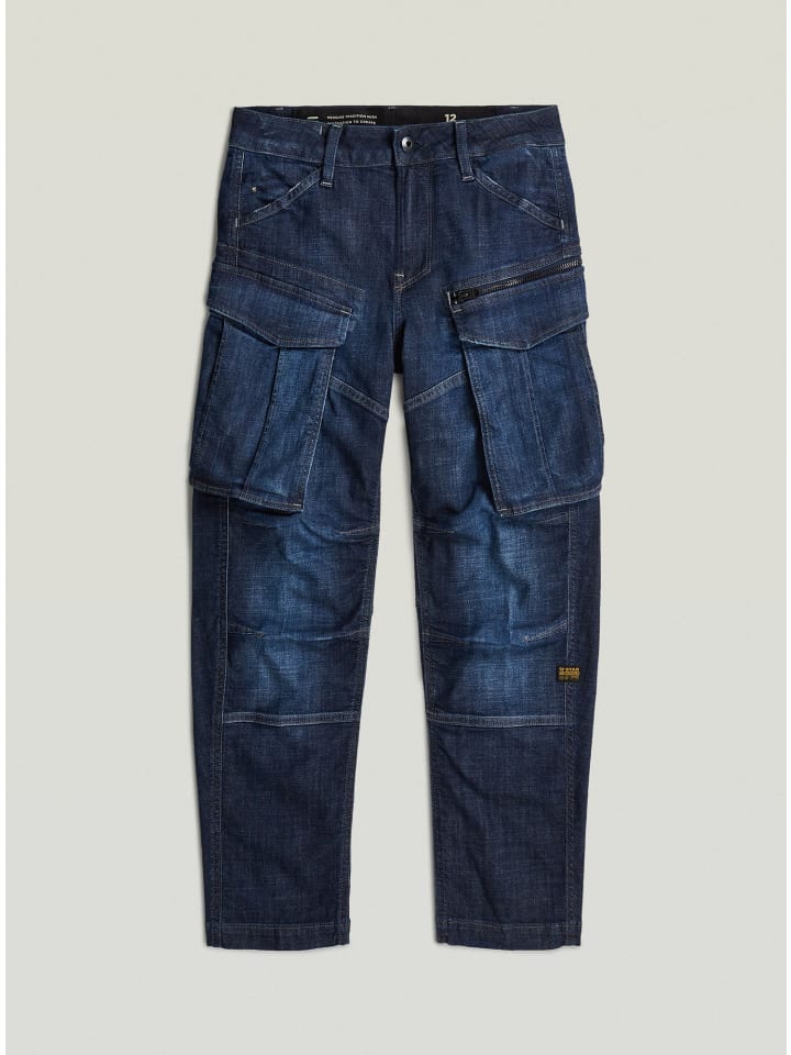 Boys Rovic Zip Regular Tapered Jeans DARK USED