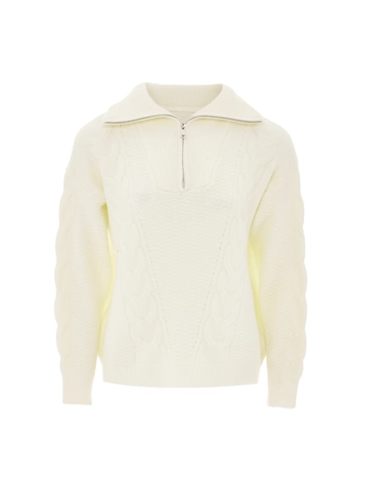 Women Sweater in Wollweiss