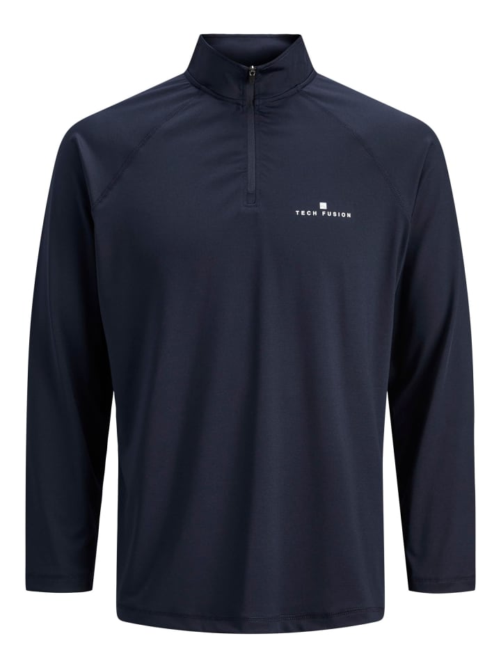 Langarm-T-Shirt in Navy Blazer