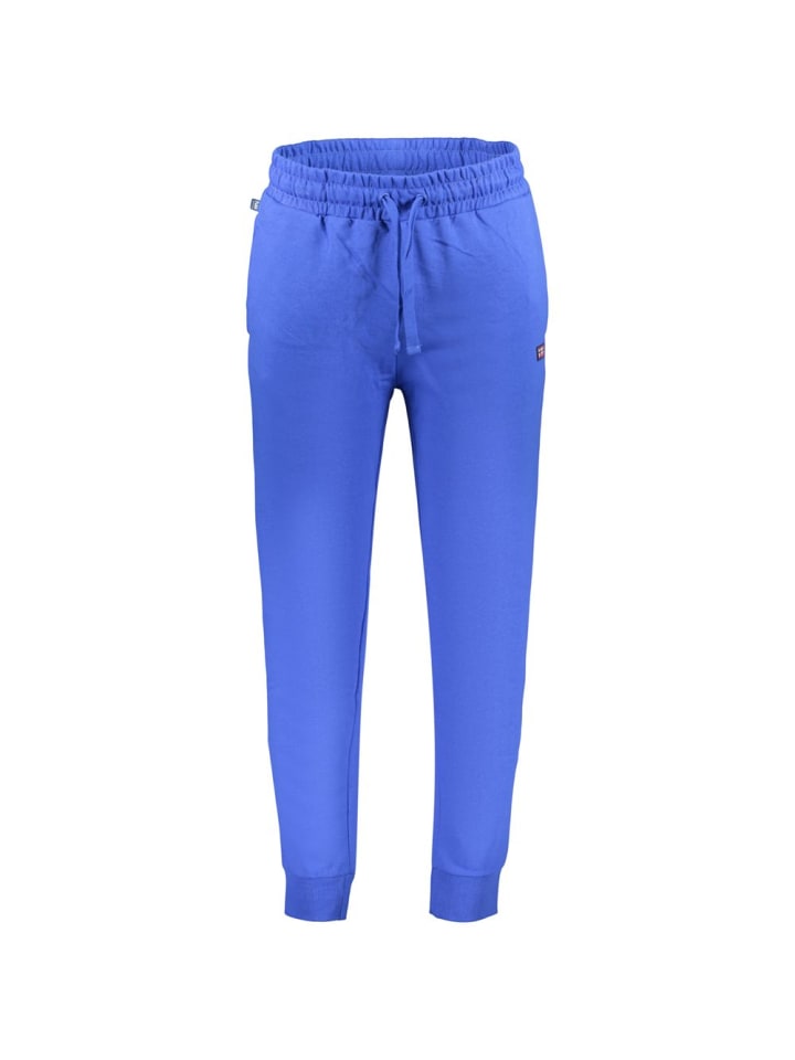 Blau Baumwolle Herren Sport Hose