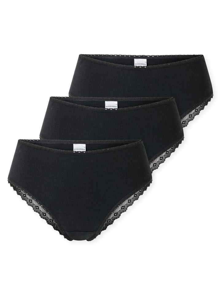 Slip 3er Pack in Schwarz