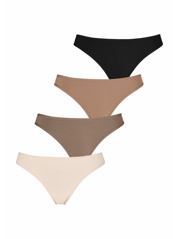 String in champagner, nougat, beige, schwarz