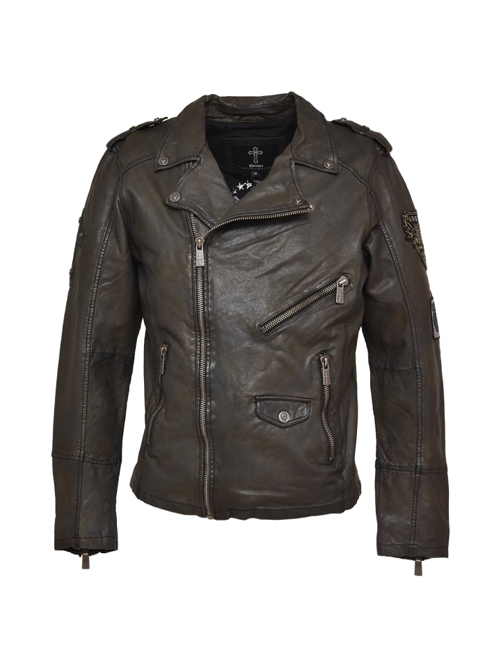 Fleming Lederjacke Braun